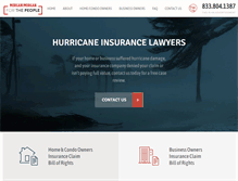 Tablet Screenshot of hurricanelawyer.com